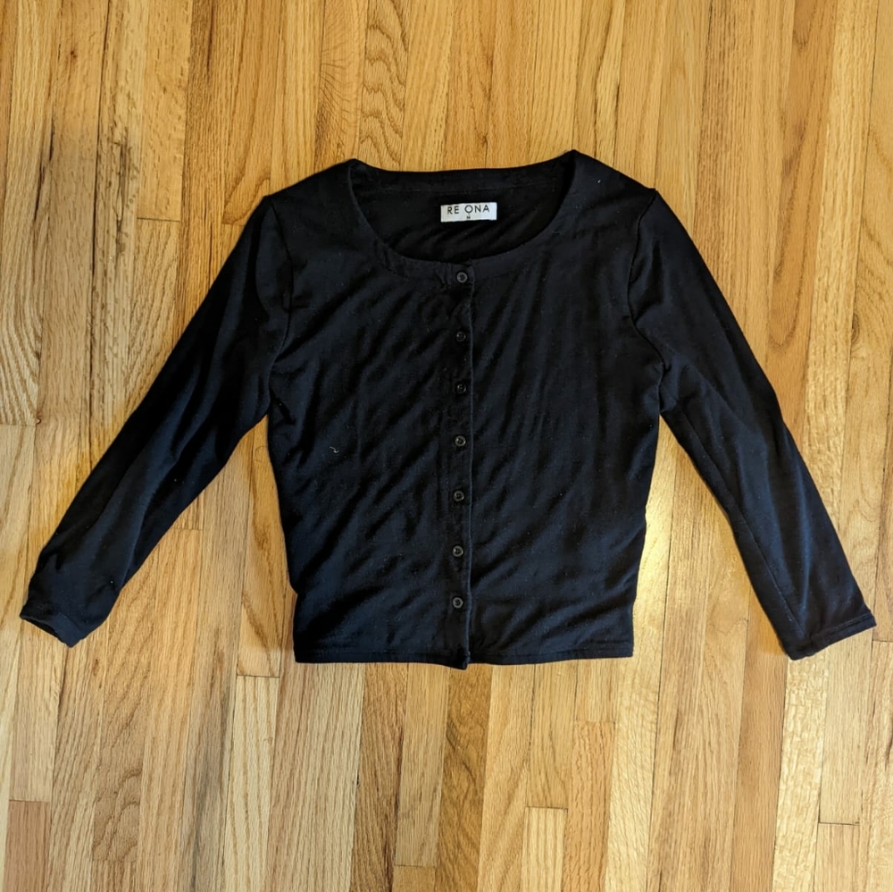 RE ONA Button Up Cardigan